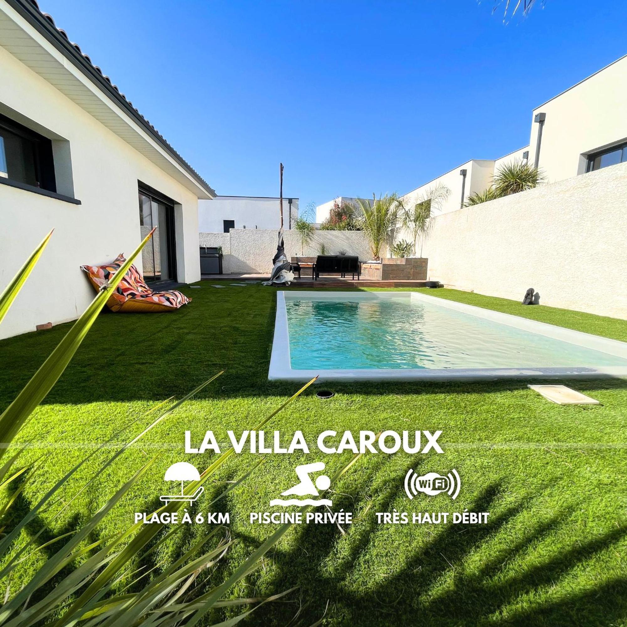 Villa Contemporaine Avec Piscine Chauffee Proche Des Plages Sauvian Ngoại thất bức ảnh
